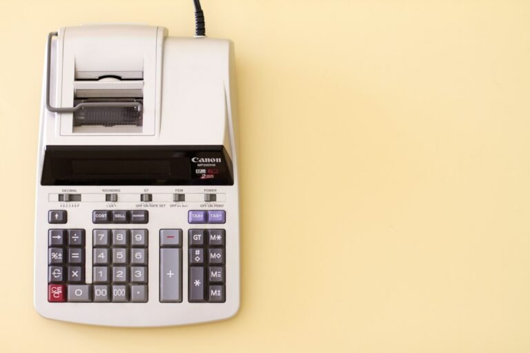 Printing calculator for accounting